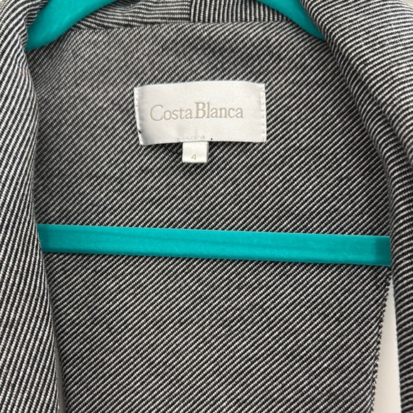 Costa Blanca Gray Asymmetrical Cardigan Sweater - Picture 2 of 4